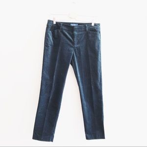 Dark green velvet pants